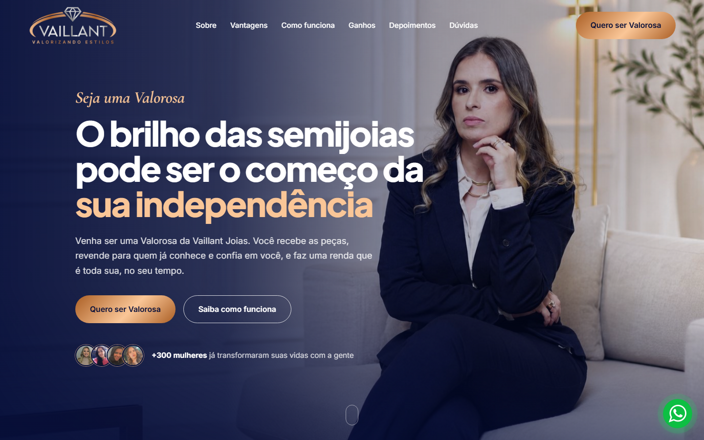 Site da Vaillant Joias